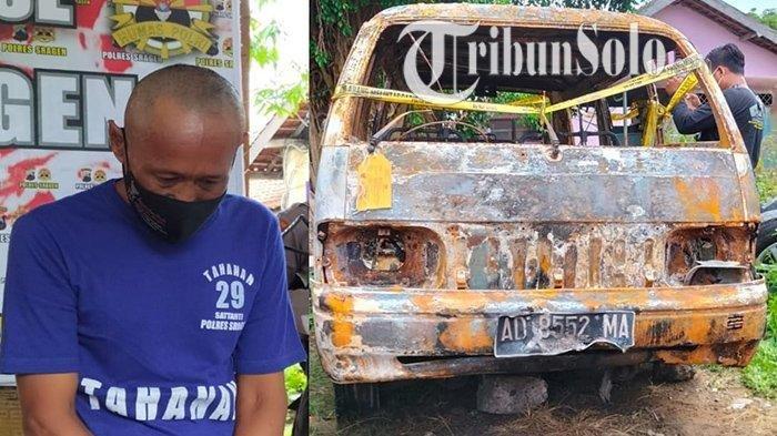 Pria 52 Tahun Bakar Mobil Tetangga Gara-gara Parkir, Pecah Kaca Pakai Cangkul lantas Siram Spiritus